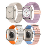 4 Correas Para Iwatch Apple Watch Se Ultra Series 9 8 7 6 5