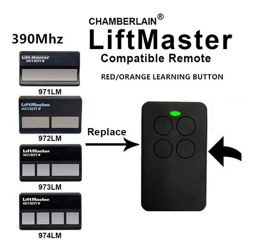 Control Remoto Multifrecuencia Para Liftmaster 971-973