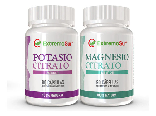 Citrato De Magnesio 500mg + Citrato De Potasio 550mg 