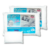 2 Travesseiros Brancos Antialérgicos 50x70 Premium Matelados