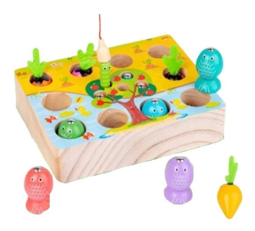 Juegos Magnéticos De Madera Montessori Juguete Para Niños 