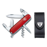 Victorinox 1.3603 Spartan Cortaplumas 12 Usos Color Rojo Con Funda