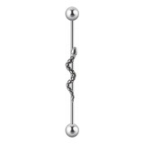 Piercing Industrial Serpiente, Piercing Transversal Serpient