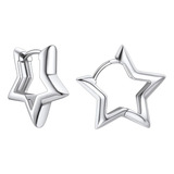 Pendientes De Aro Star Huggie, Pendientes De Aro En Miniatur