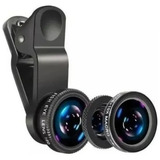 Kit 3 Lentes Universal Para Celular Fish Eye Macro Wide Angl