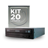 Kit 20 Leitores E Gravador Dvd Cd Rw Sata Desktop Interno