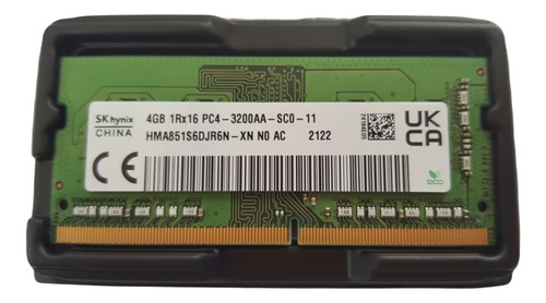 Memoria Ram 4gb-3200 Mhz-sodimm- Nuevo/ Sin Empaque Original