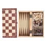 Ajedrez Artesanal De Madera 3 En 1 Tablero Plegable Portátil