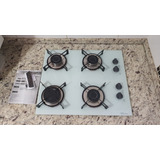 Fogão Cooktop Elétrico  04 Bocas Fischer Bivolt Branco 