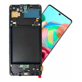 Frontal Tela Display C/aro A71 A715 Amoled Borda Infinita