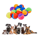 Juguete P/perro 12 Pack Pelotas De Felpa De Colores Pro Pets