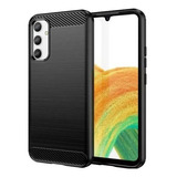 Funda Para Samsung A54 5g Tpu Fibra Carbono + Film Hidrogel