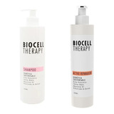 Kit Biocell Therapy Shampoo 500ml + Active Reparador 500ml 