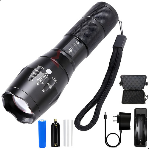 Linternas Tacticas Militar Led Recargable 3000 Lumen Potent