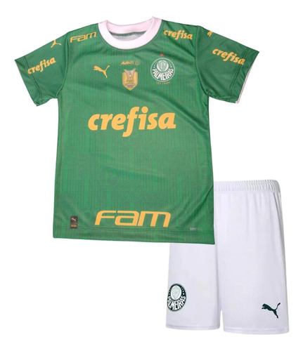 Uniforme Personalizado Palmeiras 24 Infantil Nome E Número