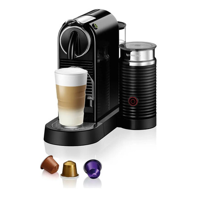 Cafetera Nespresso Citiz & Milk Color Negro Con Espumador De Leche + Cápsulas de regalo | Envío gratis