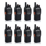 Pack 8 Radio Walkie Talkie Portatil Baofeng Uhf Bf-888s