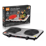 Pack X2 Cocina Electrica Portatil 2 Platos Encimera De 2000w