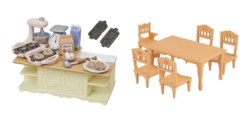 Calico Critters Isla De Cocina Y Comedor Sylvanian Fam Ternu