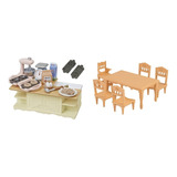 Calico Critters Isla De Cocina Y Comedor Sylvanian Fam Ternu