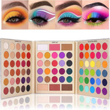 Paleta De Sombras Ojos Brillante Profesional Kit 86 Colores