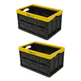 2 Cajas Plegables Organizadora 53cm X 36cm X 29cm Instacrate