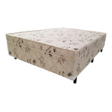 Cama Box Solteiro Conjugada D33 88x1,88 Tecido Bordado