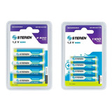 Kit 8 Pilas Baterias Recargable 4 Aa 2500mah + 4 Aaa 1100mah