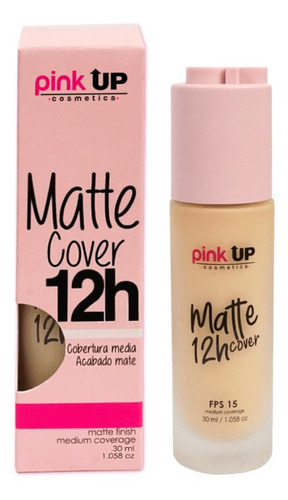 Base De Maquillaje Matte Cover 12 Horas Pink Up