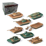 Tanque De Guerra Modelismo Set 2 8 Pcs Armable Coleccionable