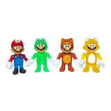 4 Figuras Juguete Super Mario Bros