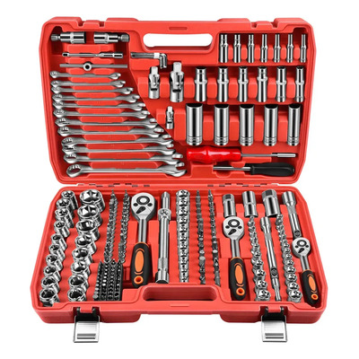 Goxawee 216 Pcs Juego De Herramientas Mecánicas Dados Llaves