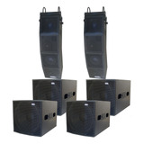 Caixa Ativa Line Array Estereo 6 Caixas Pa Amplificado 7200w