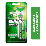 Aparelho Gillette Mach3 Acqua Grip Sensitive C/ 2 Unidades