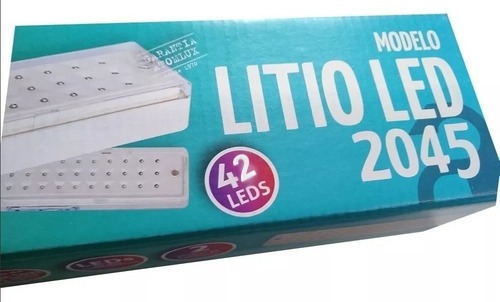 Luz De Emergencia Atomlux 2045 Slim Bateria De Litio 42 Leds