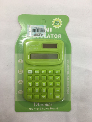 Mini Calculadora Color Liso #kc-888