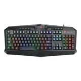 Kit Combo Gamer Teclado Rgb Audifono Mouse Y Mousepad  Fj