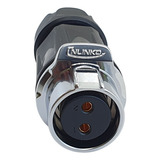 Conector Eléctrico 20mm De 2 Polos Protección Ambiental Ip67