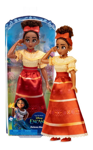 Muñeca Dolores Madrigal Encanto Disney Tapimovil 30cm Jakks