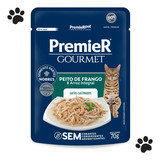 Premier Gourmet Gatos Adulto Castrados Frango 70 G Pack C/20