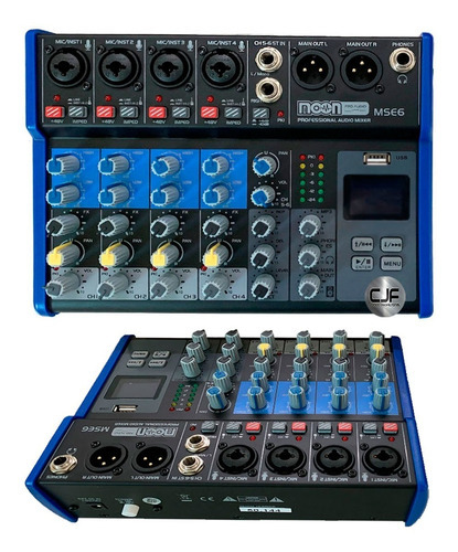 Consola Mixer Moon Mse6 Bluetooth Grabacion Phantom 6 Canal