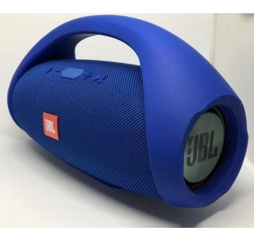 Bombox Potente Azul Radio Usb Bluetooth Fm Sem Fio 30 Cm