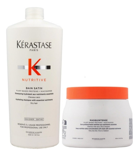 Kit Kérastase Nutritive Bain Satin + Masquintense Gde