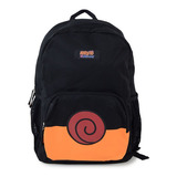 Mochila Escolar Naruto Uzumaki Preta De Anime Pacific