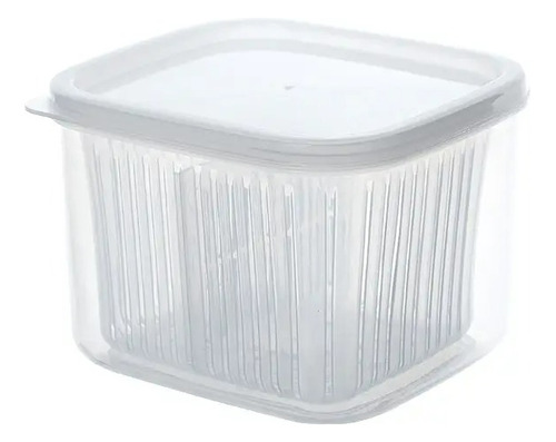 Recipiente Contenedor División Alimentos Escurridor Set X4