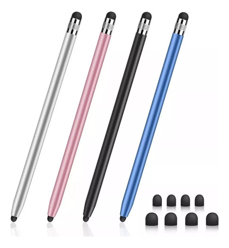 4 Pluma Tablet Lápiz Táctil Stylus Optico Capacitivo Pc Pen