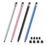 4 Pluma Tablet Lápiz Táctil Stylus Optico Capacitivo Pc Pen