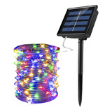 Pisca Pisca Fio De Fada Solar Led 200 Lâmpadas 20m Colorida 