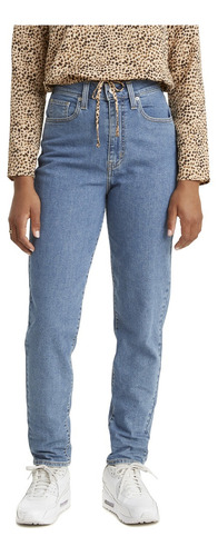 Jeans Mujer High Waisted Mom Azul Claro Levis