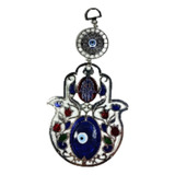 Colgante Hamsa Ojo Turco - V-010 / Dc-008 - 19cm